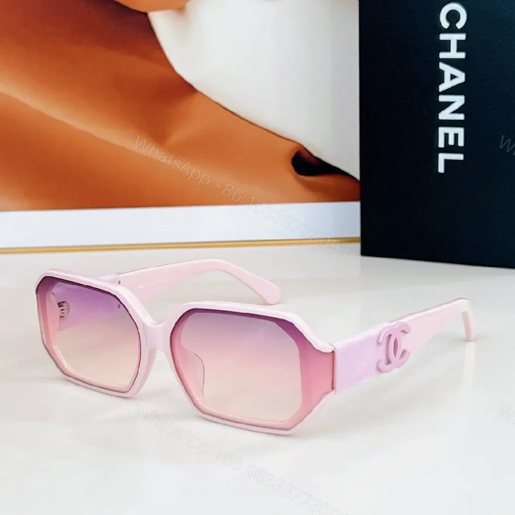 View 2 of Chanel-Inspired Luxe Shield Sunglasses: Modern Geometry, All-Day Comfort
