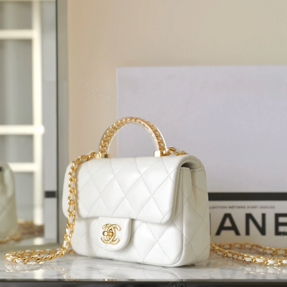 View 4 of 高仿Chanel*24S系列AS4847小羊皮白色單肩包免檢版