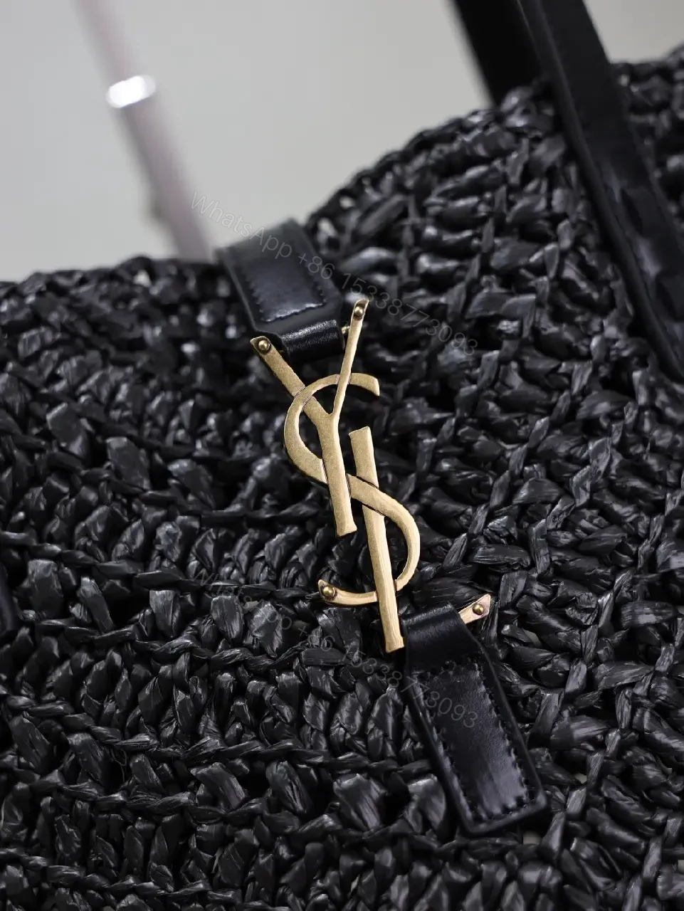 View 3 of Gold-Accent Crochet Tote: Premium Texture, All-Day Carry