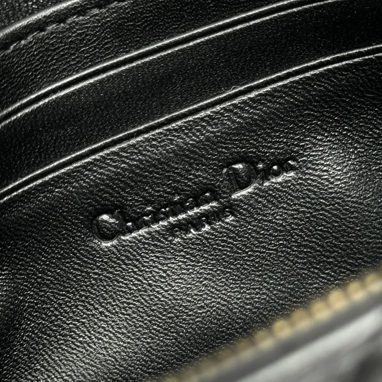View 6 of Quilted MinaudiÃ ̈re: Black Leather, Dior Charm Luxury Bag