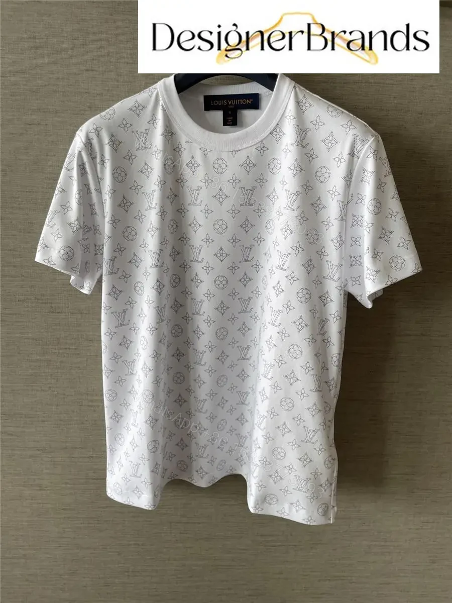 View 3 of White Monogram Trim Tee - Subtle Luxury, All-Day Comfort