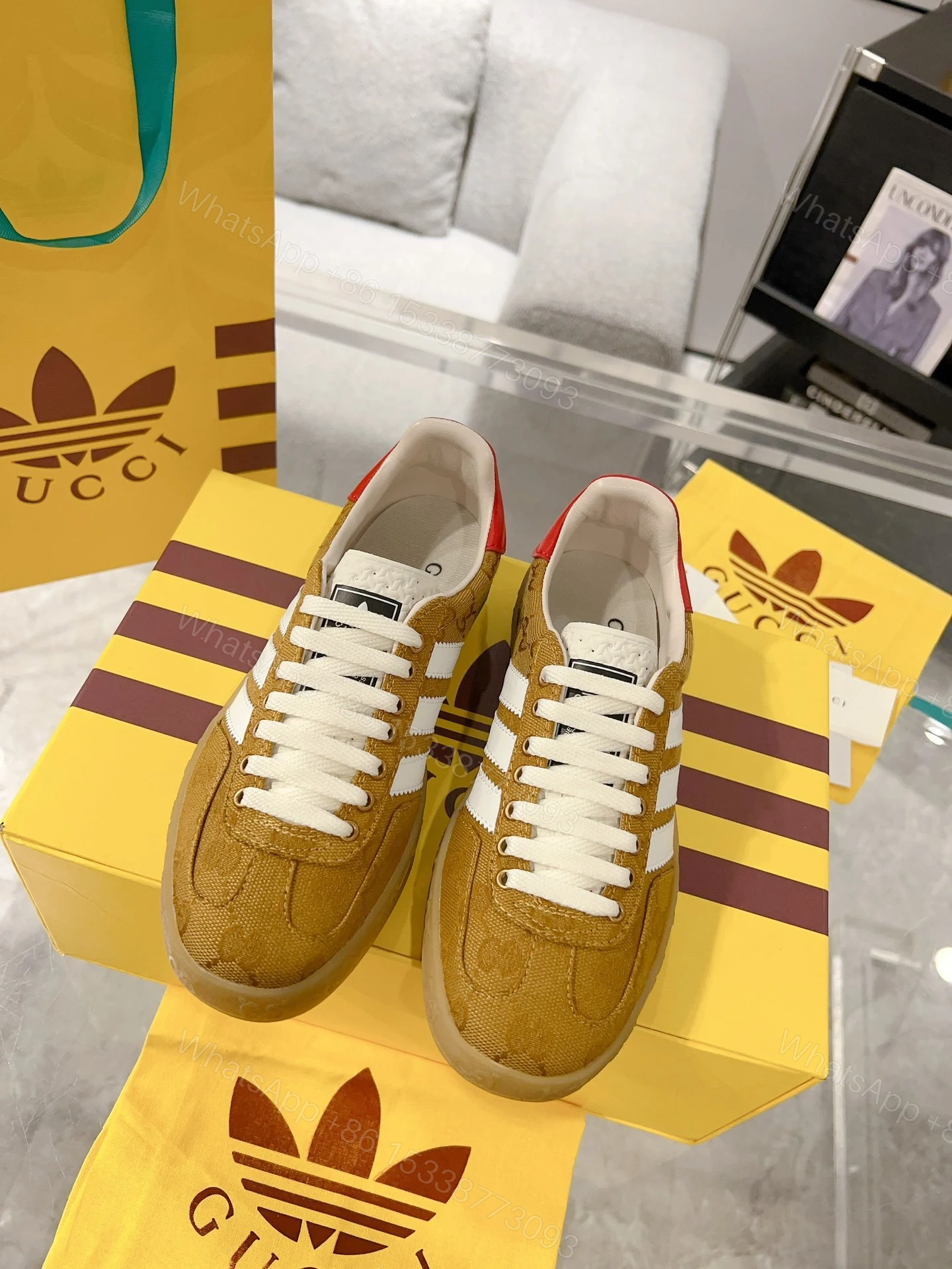 View 5 of Gucci Gazelle ‘Brown Sneaker