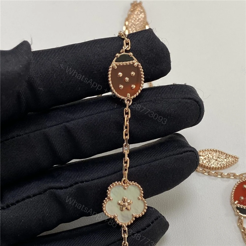 View 5 of Van Cleef Arpels Lucky Spring Long Necklace 15 Motifs VCARP7RT00