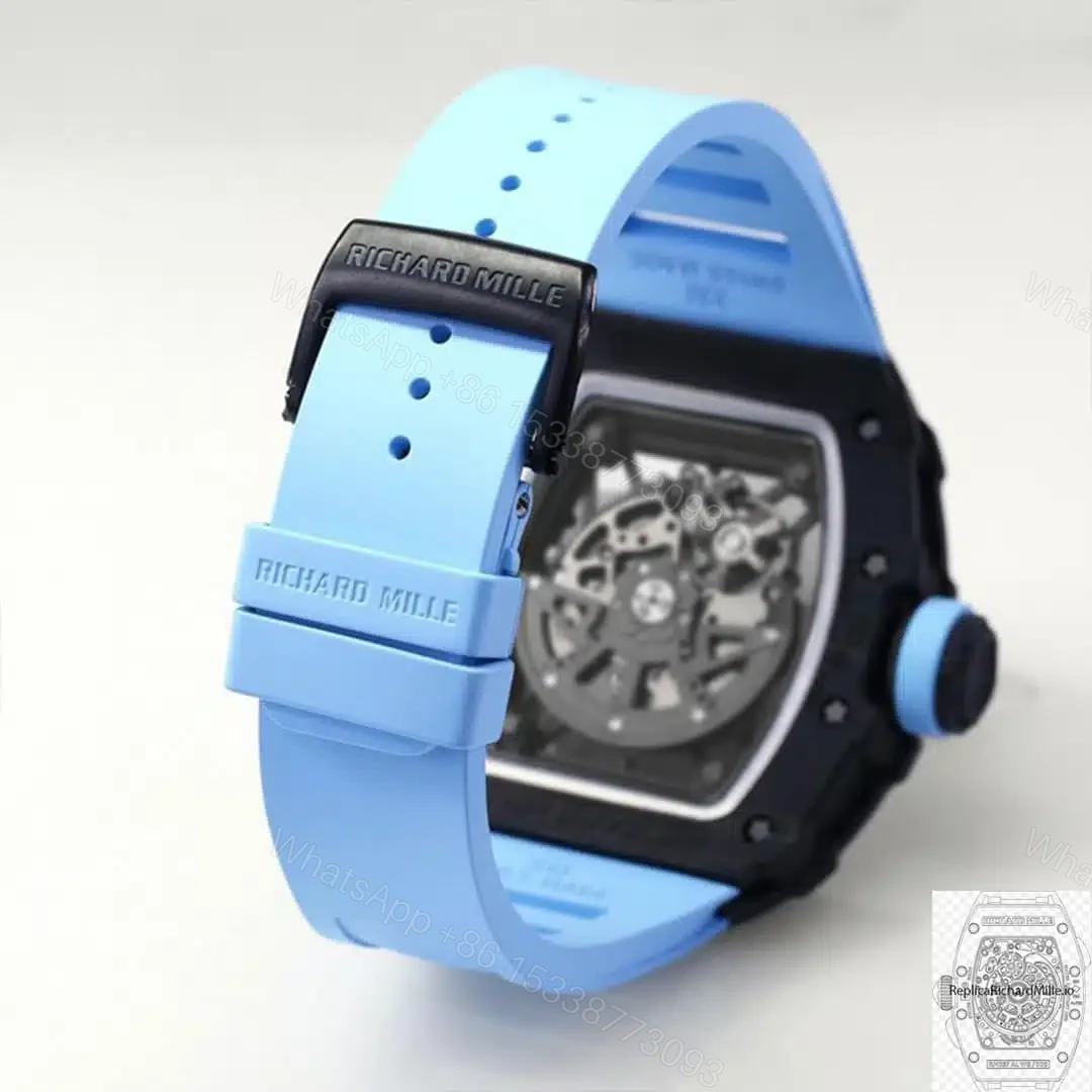 View 8 of Replica Richard Mille RM35-02 Blue Rubber Strap