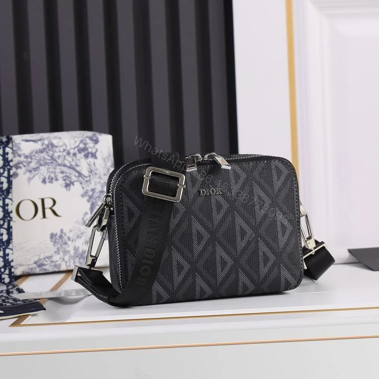 Dior Zipped Pouch with Strap with Four card slots — view 1