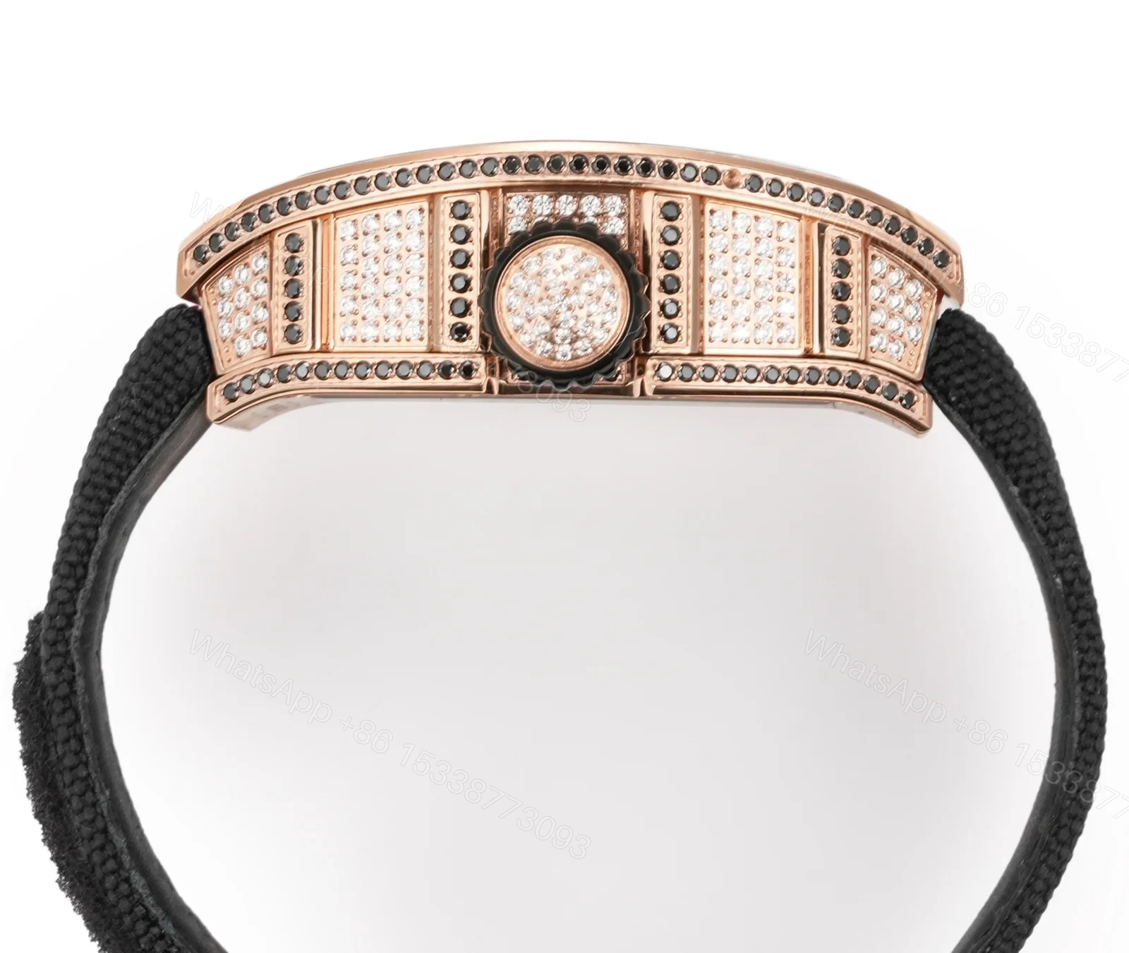 View 7 of Richard Mille RM S10 Koi Tourbillon Red Gold Diamond Watch RMS10-KOI-BK-02