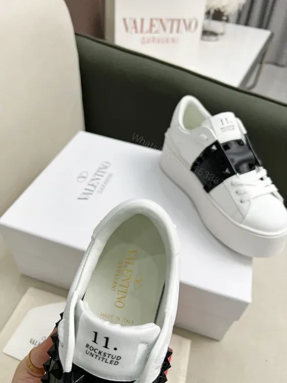 View 2 of Crisp Calfskin Sneakers â€“ White + Belt-Detail Luxury Comfort