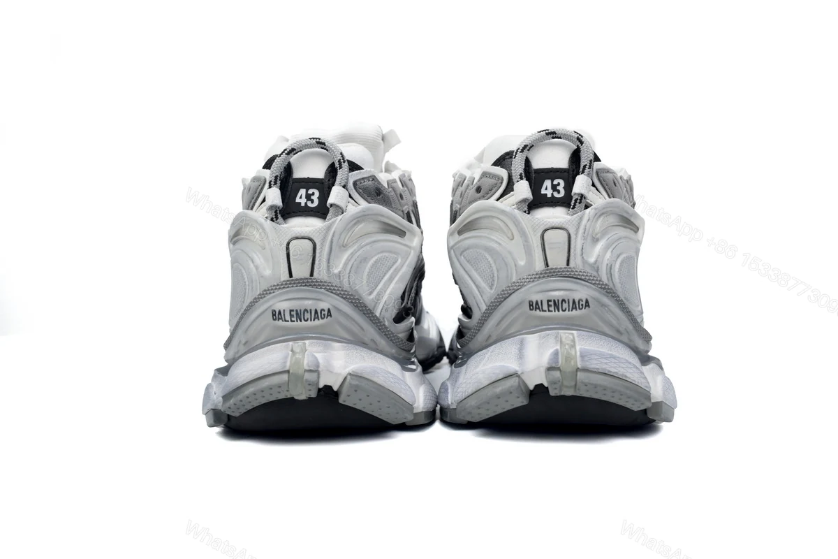 View 3 of Balenciaga Runner White Black Gray 677402 W3RB2 9012