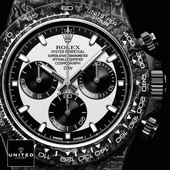 View 6 of Rolex Daytona Carbon Cosmograph Cream Dial 4130CR Replica