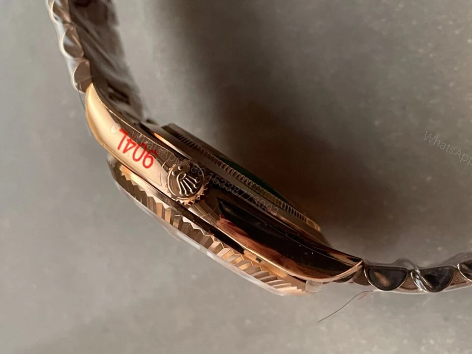 View 6 of GMF Factory 1:1 Rolex Day-Date 40mm 228235 904L RG Fluted Bezel Rose Gold Dial