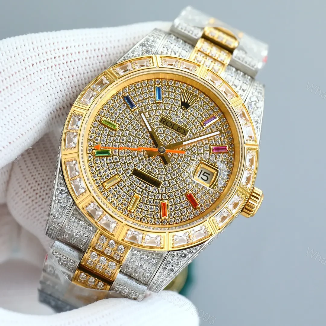 View 2 of Best Rolex Datejust Full Diamon 41MM President Bracelet Edition RG-DATEJUST41-FULL-DIAMOND-TT