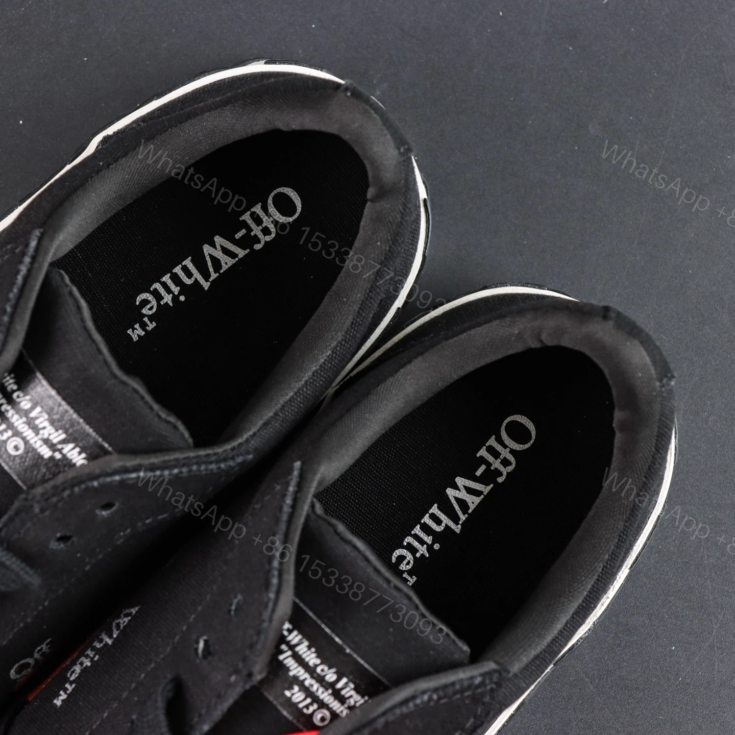 View 4 of Off White Low Vulcanised Black Pink