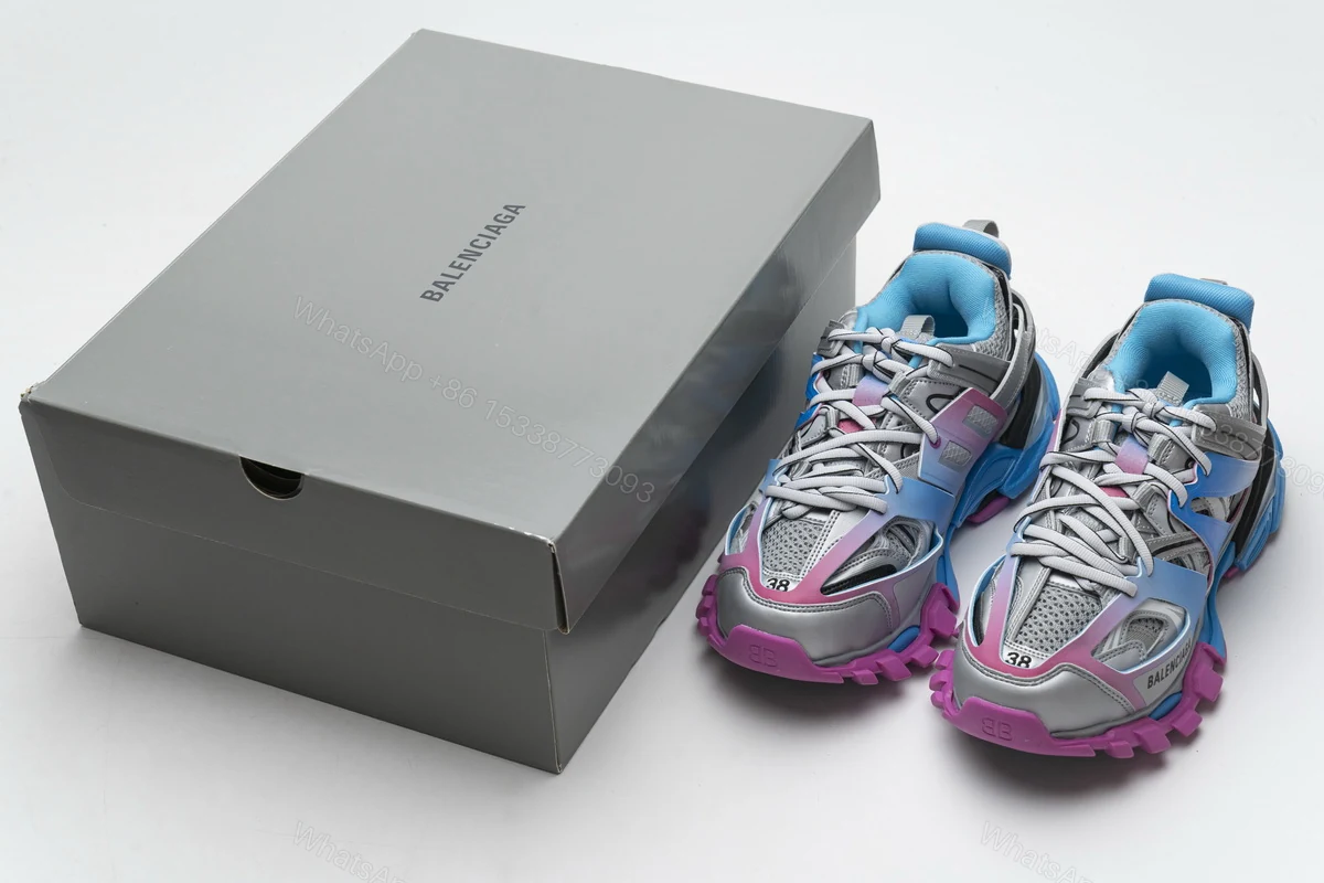 Balenciaga Track.Blue Pink Silver 542436 W1GC1 4051 — view 2