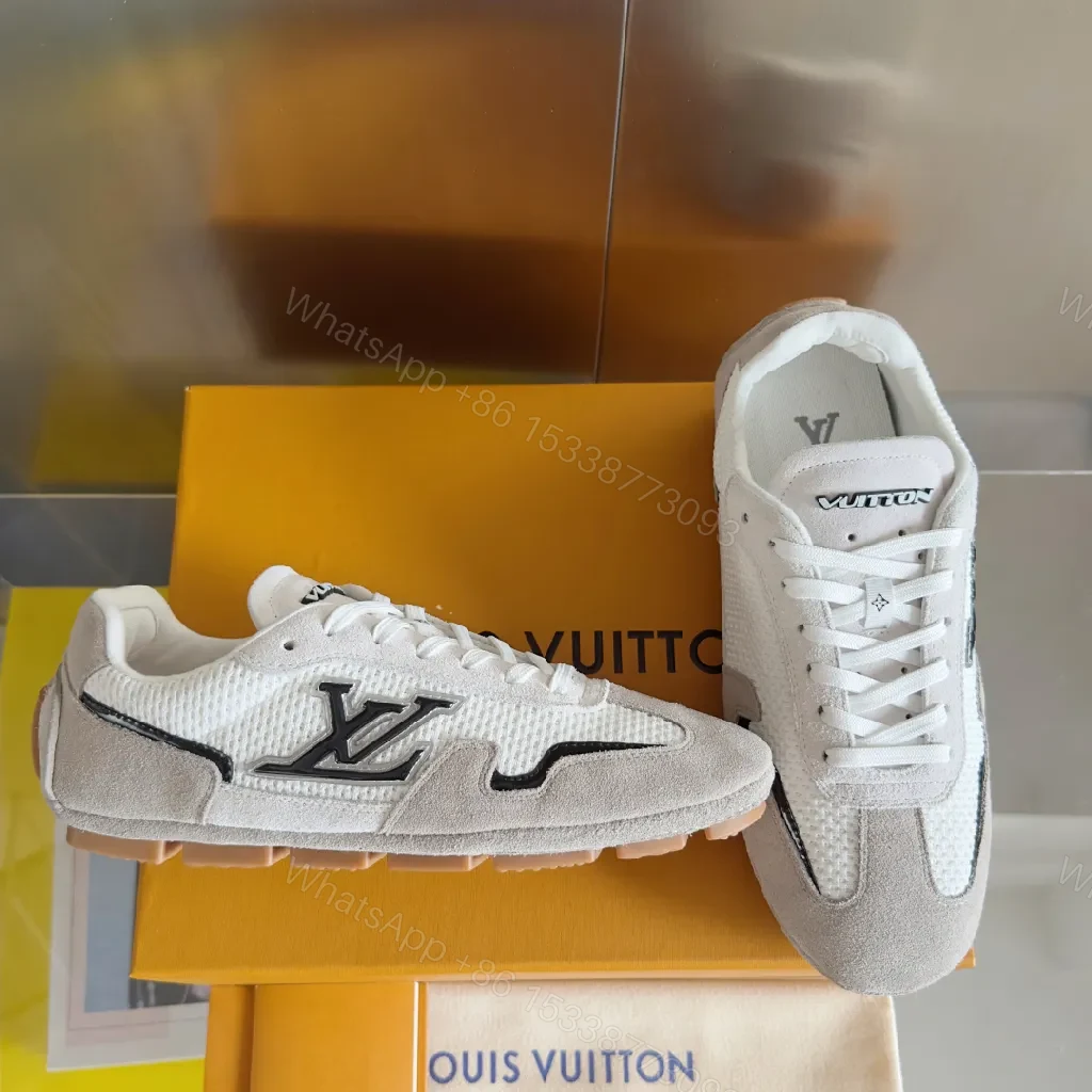 Chic White Suede-Accented Luxury High-Tops: Signature Style — view 1