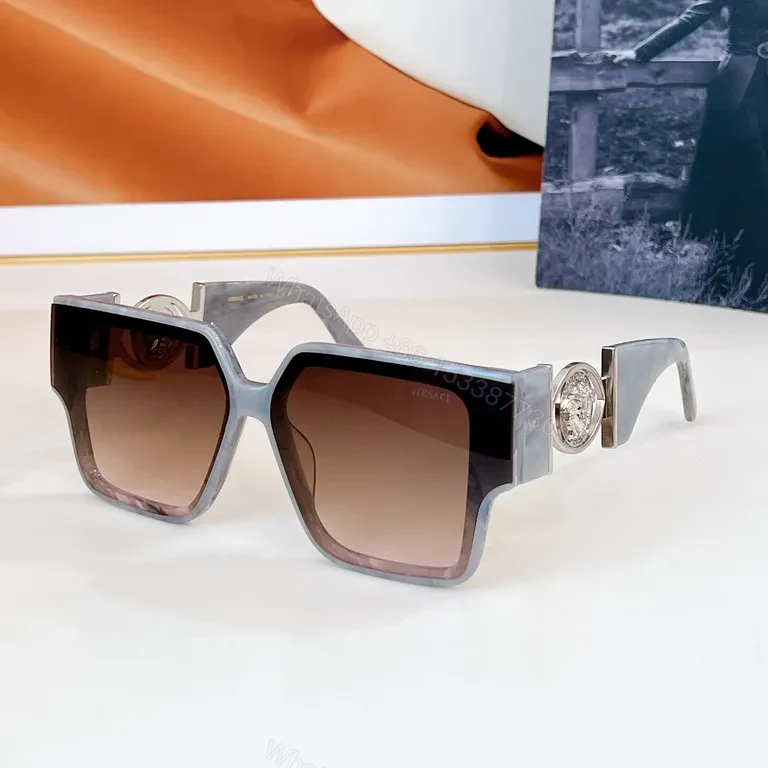 View 6 of Bold Oversized Sunglasses with Gold Accents: Statement Layer