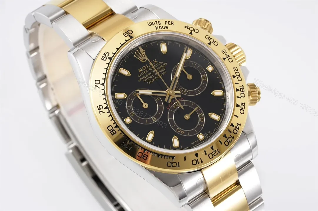 View 3 of 3A Factory Clean Factory KING Rolex Daytona 4130 Black Gold