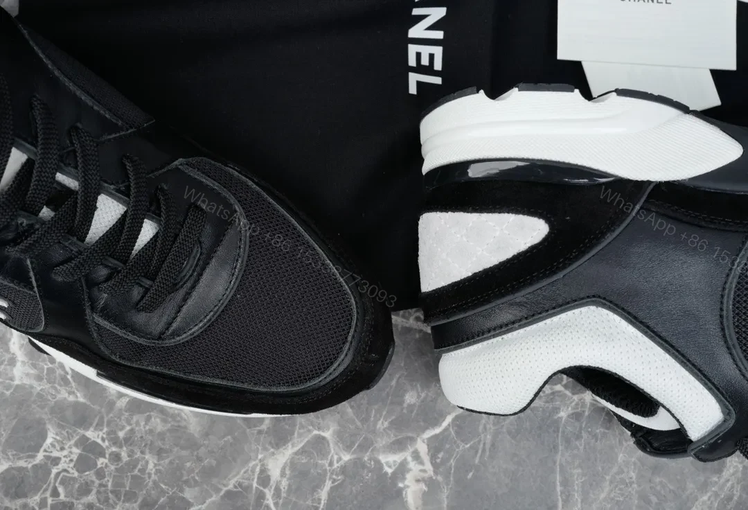 View 5 of Chic Black High-Top Sneakers: Luxe, Comfortable, Street-Ready