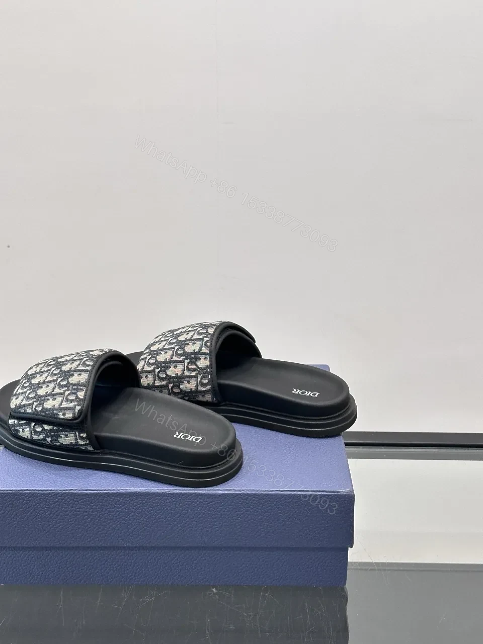 View 2 of Patterned Weave Slip-Ons: Luxe Comfort Slides