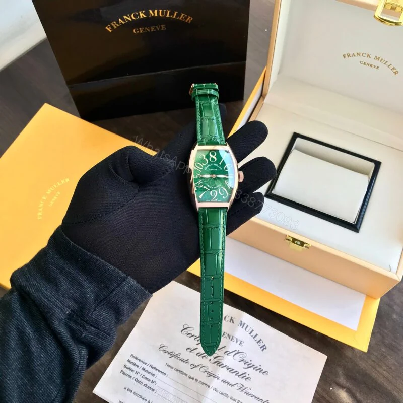 View 2 of Franck Muller Crazy Hours Rose Gold Green 40mm Automatic