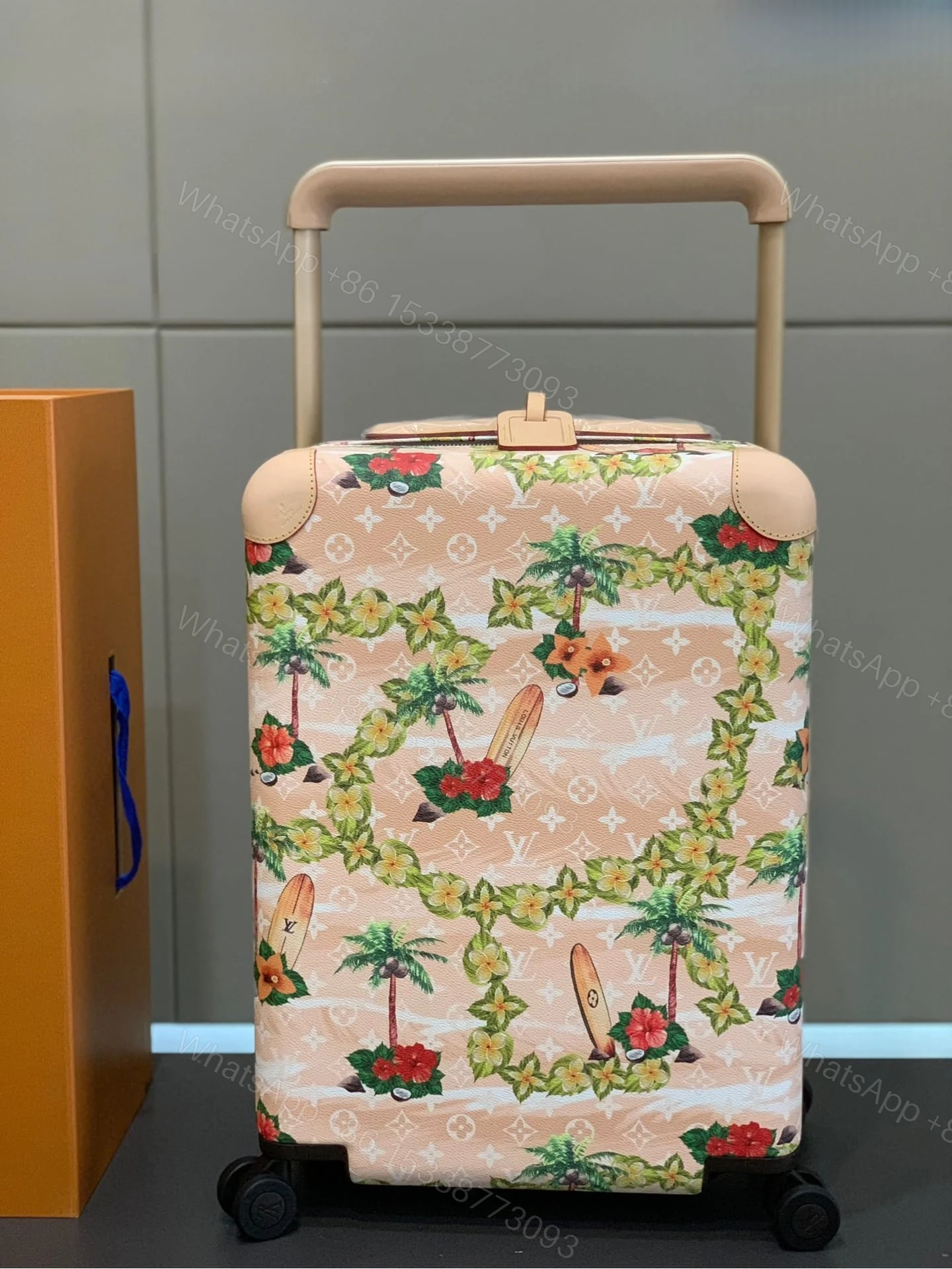 View 6 of Louis Vuitton Horizon 55 Suitcase Monogram Surfin Coated Canvas Sand 55Cm M24798