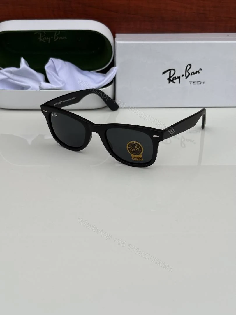First Copy Ray-Ban 2140 Matte Black Sunglasses Premium Glass Quality UV Protected — view 1