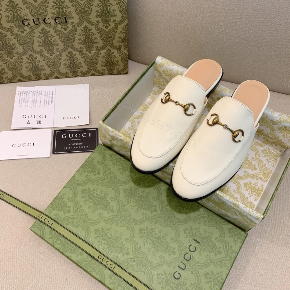 View 3 of Gucci Princetown Slipper White