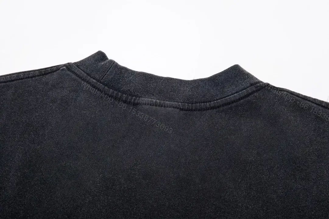 View 2 of Black Cotton Graphic Tee / Elevated Streetwear / Subtle Luxe Print T-Shirt