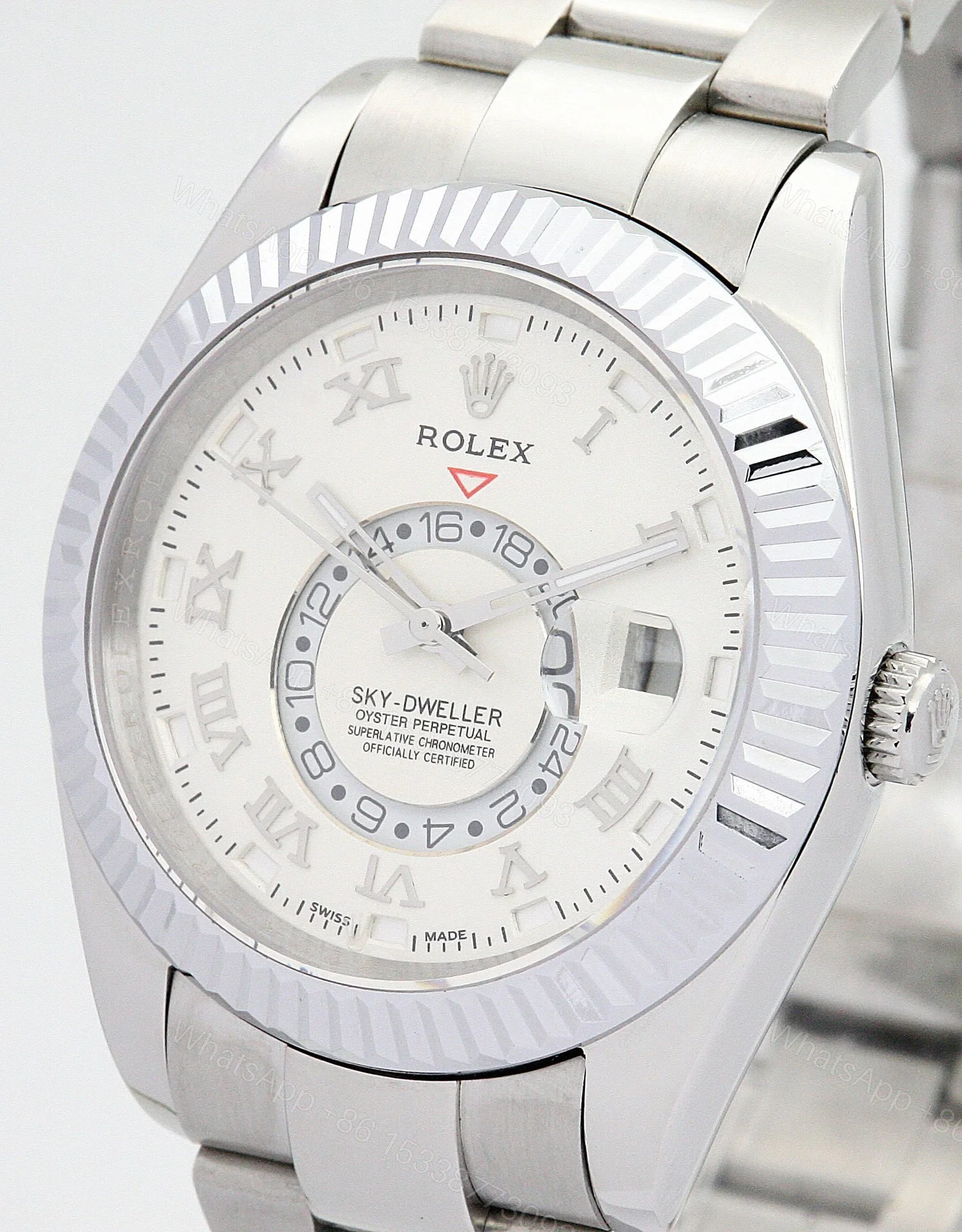 View 3 of Replica Rolex Sky-Dweller White Dial 326938