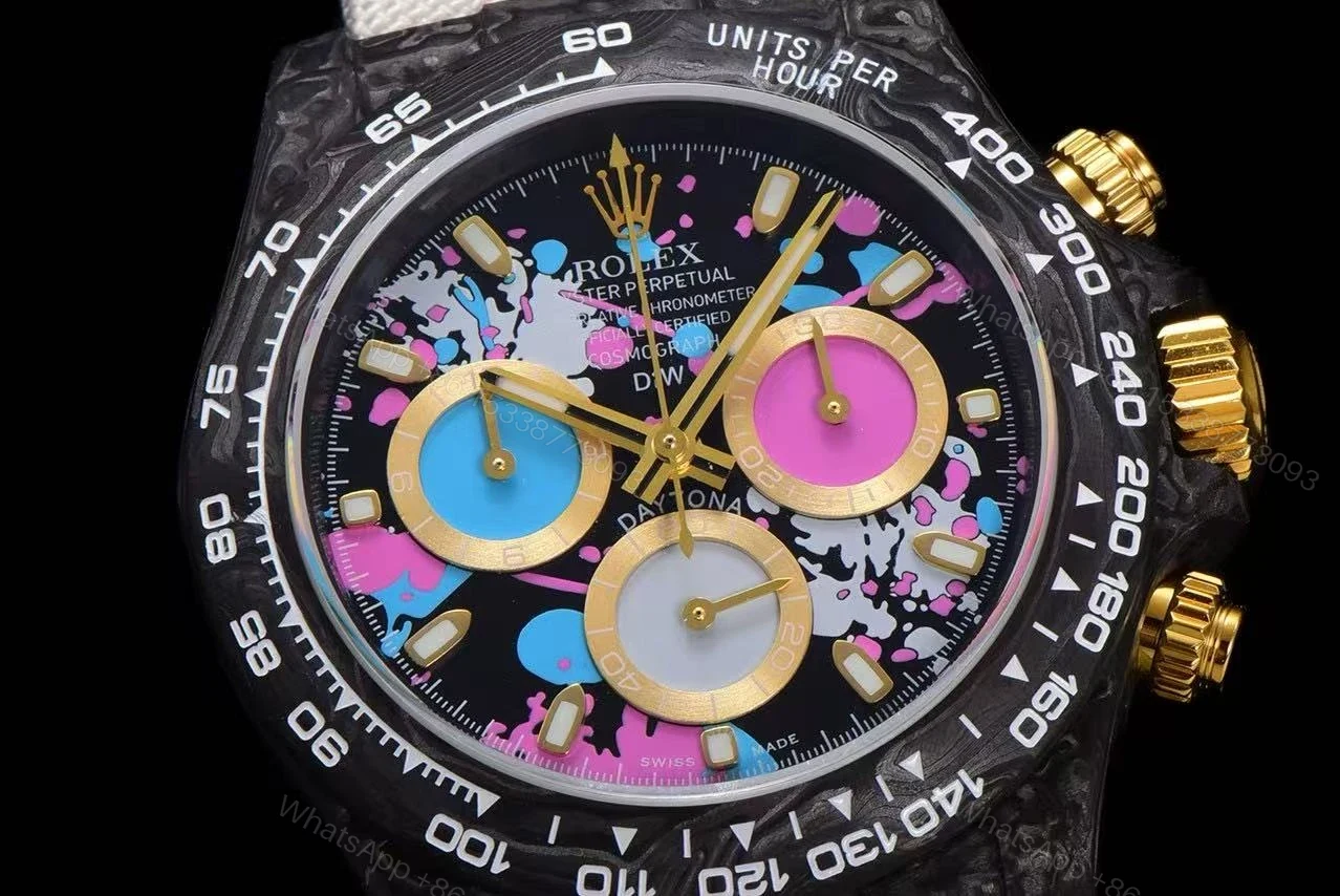 View 4 of Replica DiW Rolex Cosmograph Daytona Motley 3S Carbon