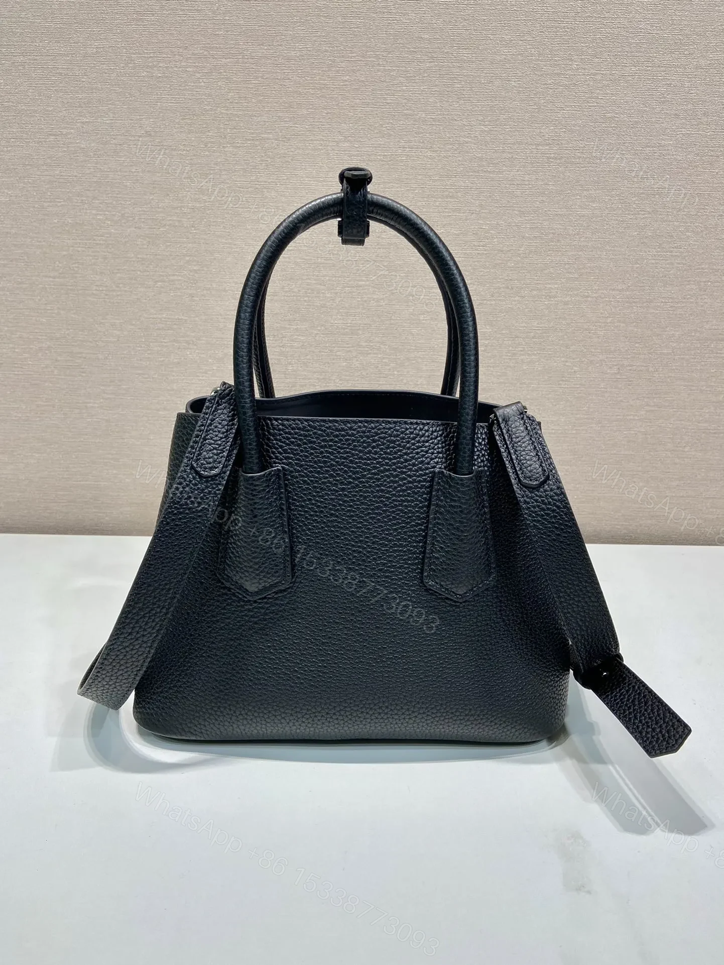 View 7 of Prada Small Prada Double Saffiano leather bag