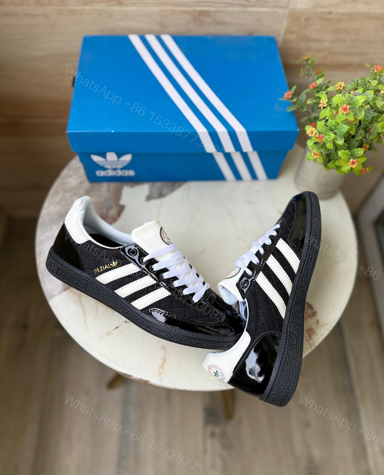 View 6 of ADIDAS ORIGINALS HANDBALL SPEZIAL PATENT BLACK