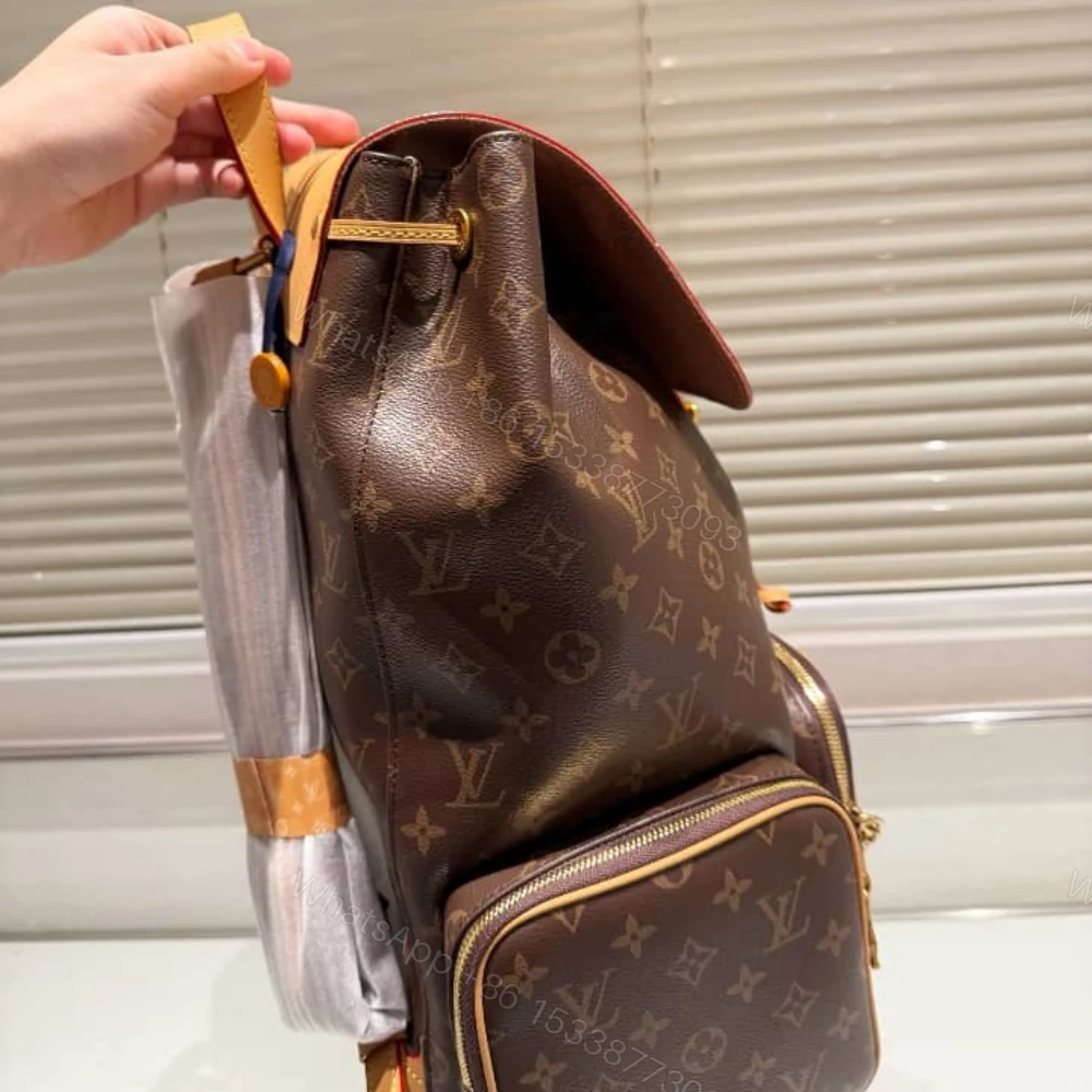 View 5 of Louis Vuitton Trio Backpack Monogram Canvas Brown 43Cm M44658