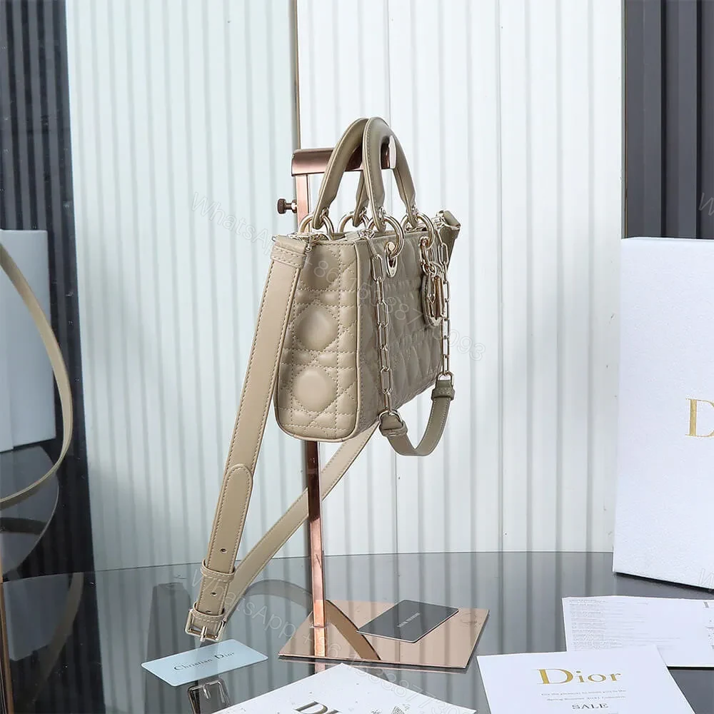 View 3 of Dior Medium Beige Lady D-Joy Bag