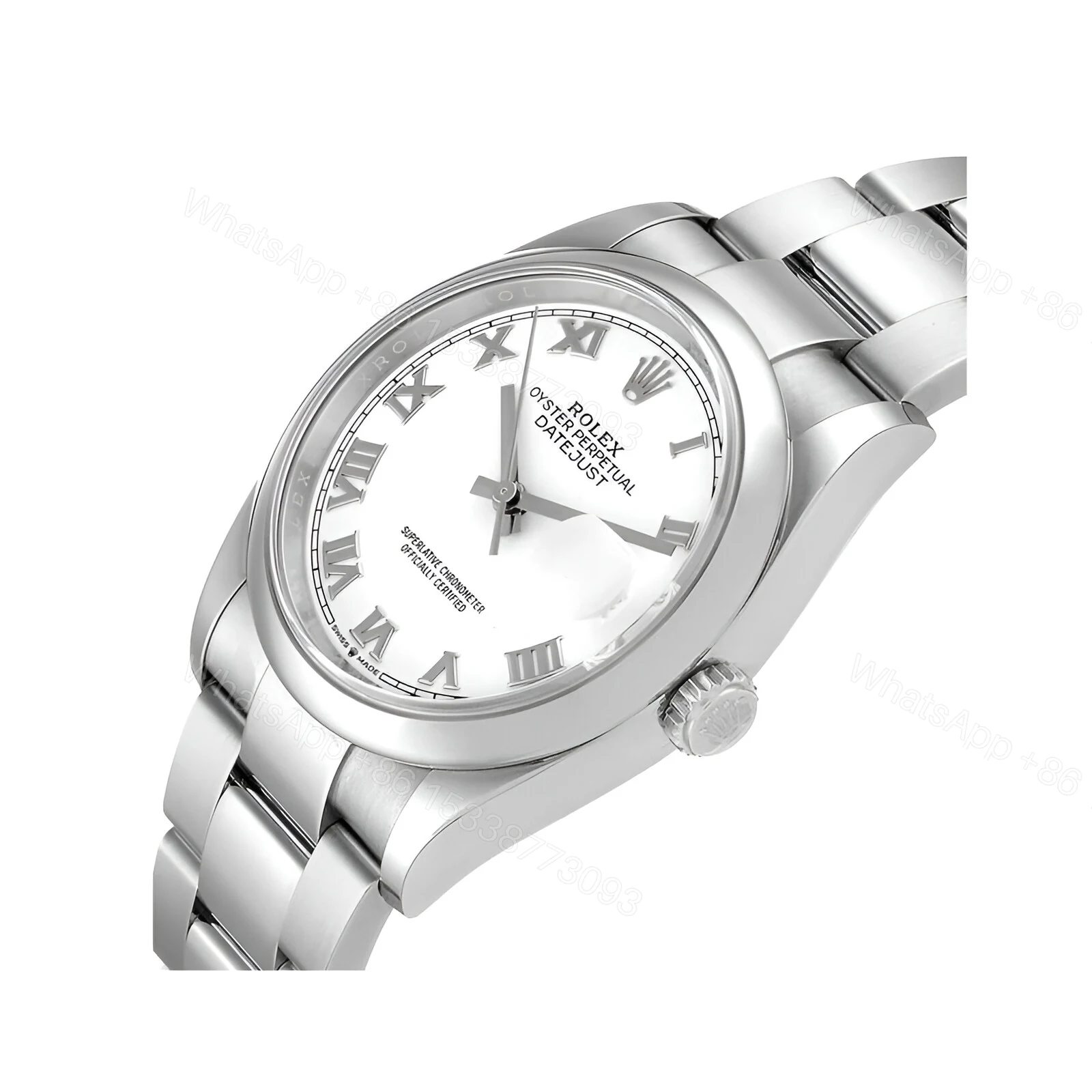 View 3 of Rolex Datejust 126200-0008 Oyster Steel White Dial Replica