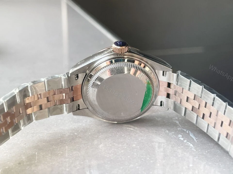 View 8 of Rolex Datejust 28mm 904L RG/SS Champagne Dial A2671