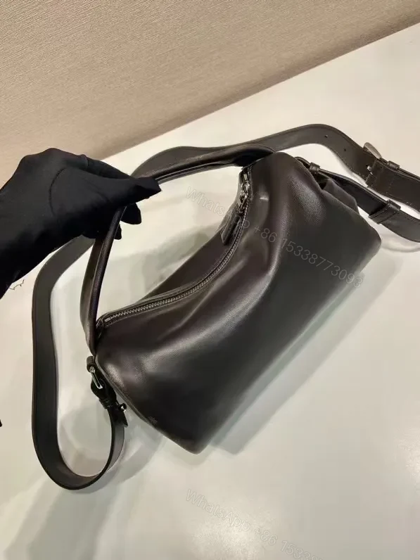 View 6 of Compact Leather Crossbody: Sleek Structured Luxury Bag