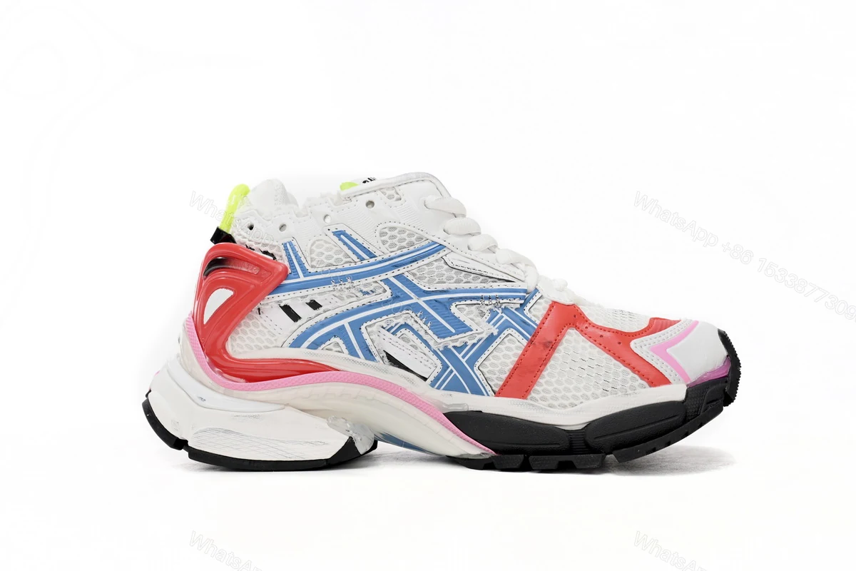 View 2 of Balenciaga Runner White Blue Red 677402 W3RB6 9645