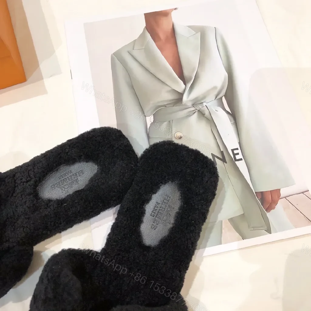 View 3 of Soft Plush Slippers: Luxe Open-Toe Comfort Slipsuit