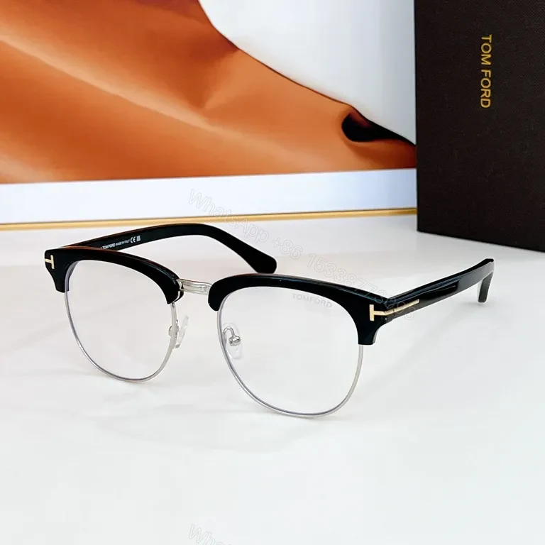Tom Ford Black & Silver Eyewear â€” Refined, Luxury Frame — view 1