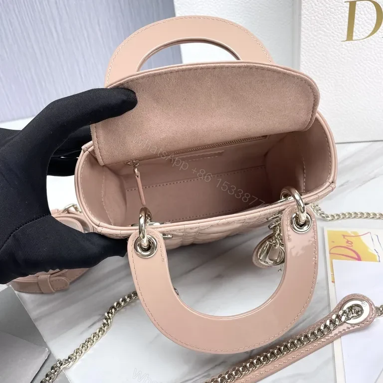 View 6 of Chic Quilted Mini Bag: Leather, Structured, Dior Charms