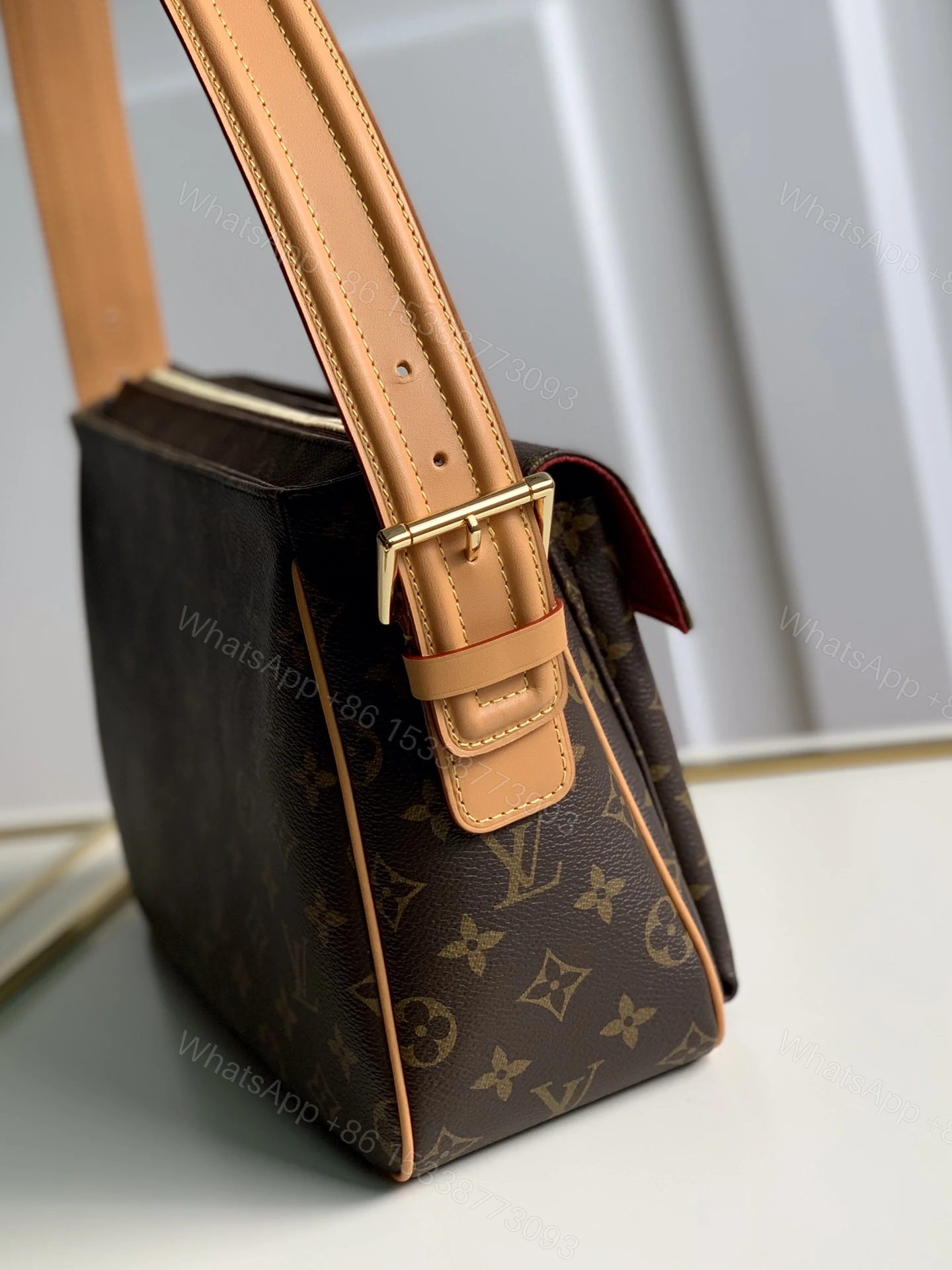 View 3 of LV Vintage Monogram Canvas Large Shoulder Bag