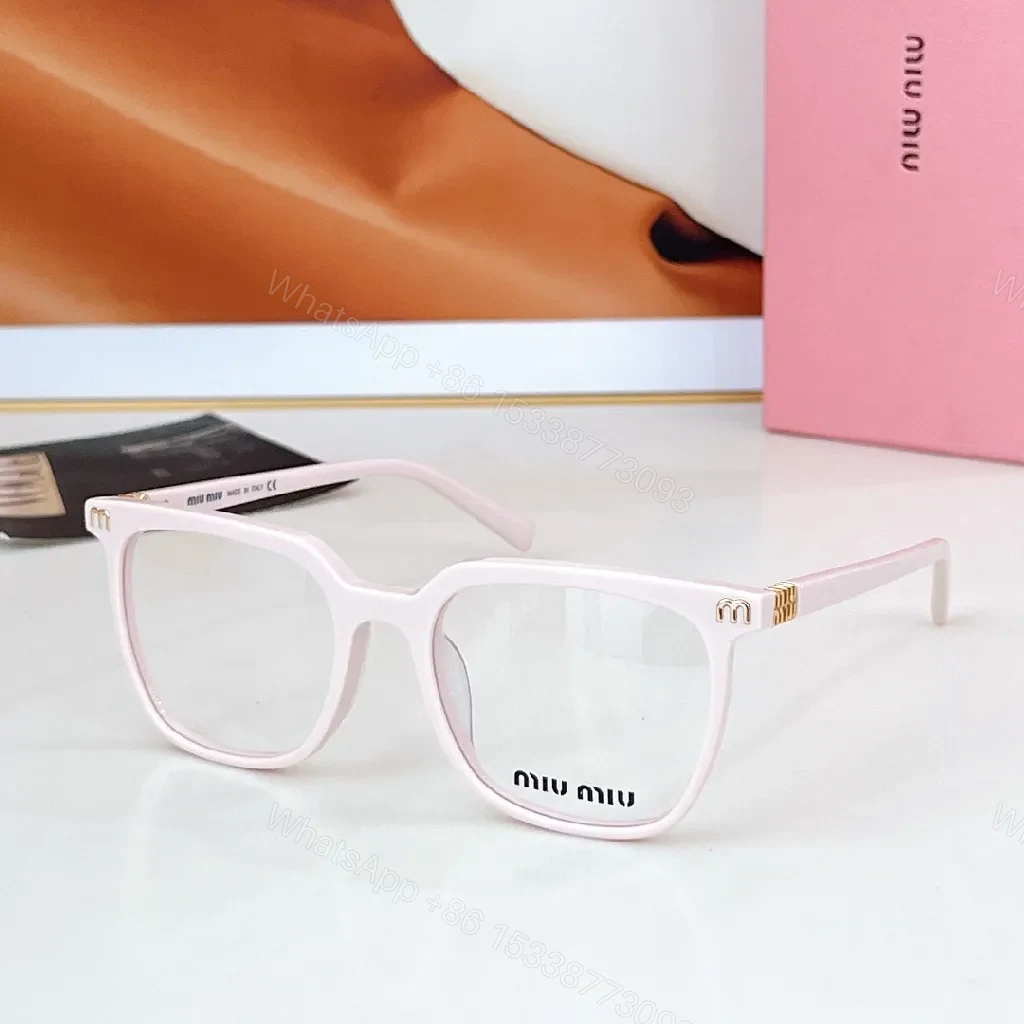 View 2 of Translucent Nude Frames with Gold Accents Eyewear Luxury