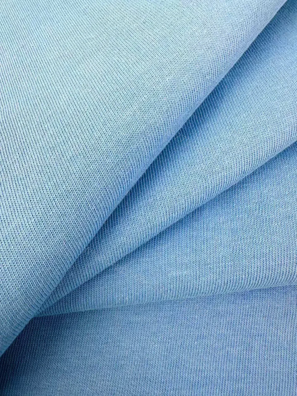 View 9 of Light Blue Short-Sleeve Crew Neck Tee with Black Horse Logo