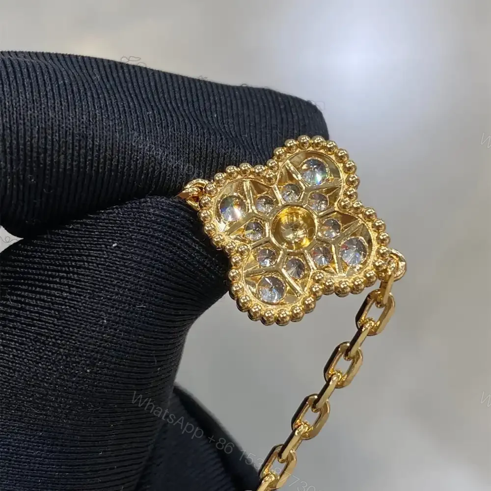 View 10 of 高仿首飾VanCleef&Arpels*RA41400五花滿鑽黃金手鏈