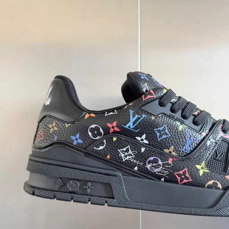 View 5 of Bold LV Monogram High-Top Sneakers with All-Day Comfort