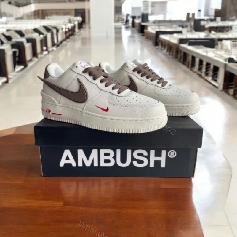 View 4 of First Copy Nike Air Force Ambush Red Swoosh