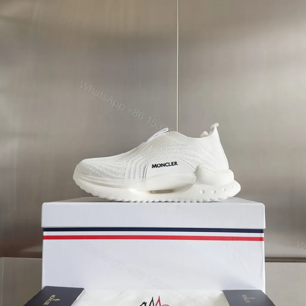View 2 of White Knit Luxury Runner: Cushioned Comfort Sneaker