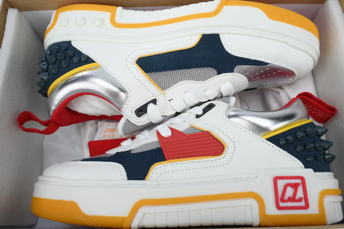 View 3 of Christian Louboutin Astroloubi 'White Yellow' 32308905630