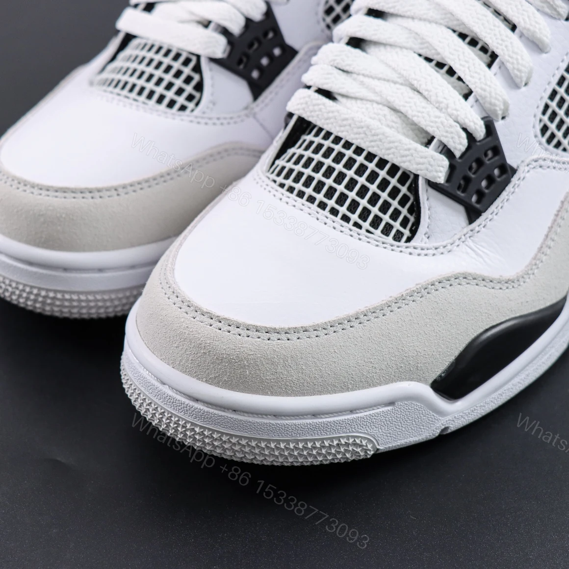 View 5 of Air Jordan 4 Retro Military Black Reps