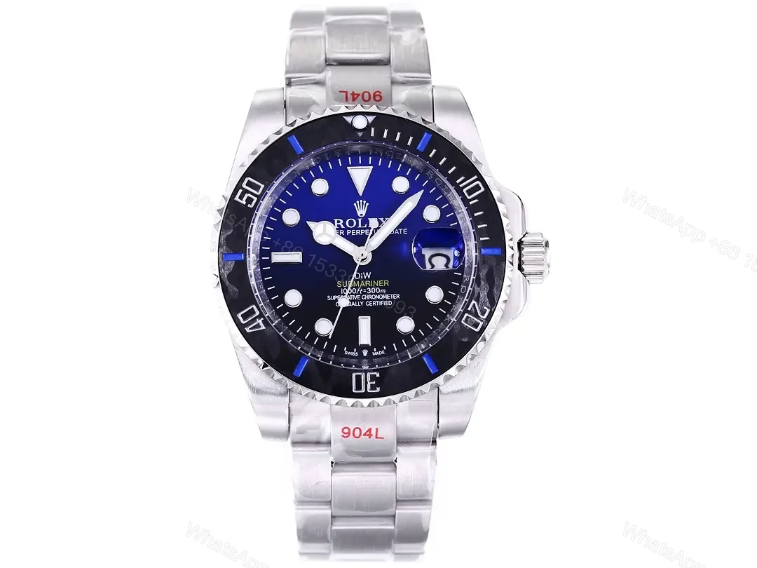 JB Factory Clean Factory ROLEX DIW Submariner Parakeet Blue Watch — view 1